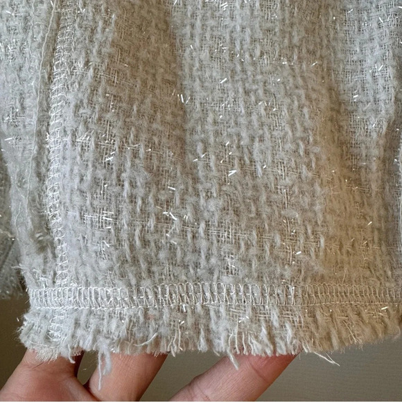 Lovers + Friends x Because I’m Addicted REVOLVE Tweed Stud Jacket Cream ASO - Picture 12 of 14